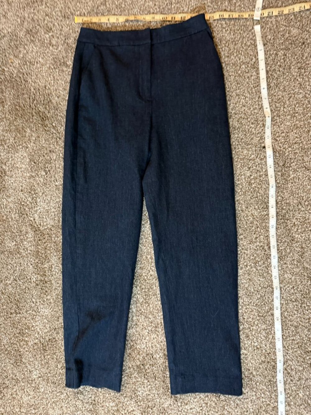Express Editor Straight Pants Navy Blue Size 4L